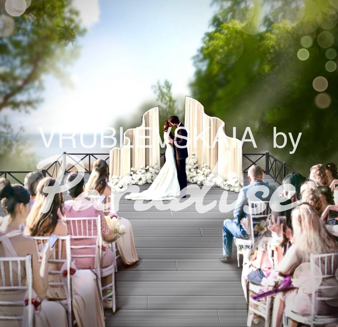 Свадьба в шатре на природе за городом СПб